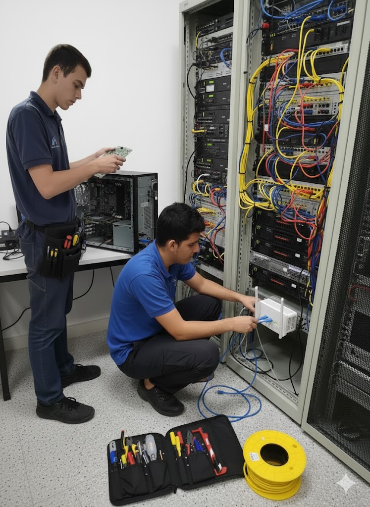 Matheus e Zé trabalhando